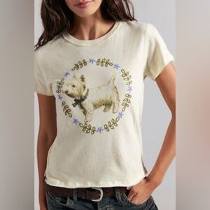 We The Free Fur Friend Tee.Color Ivory